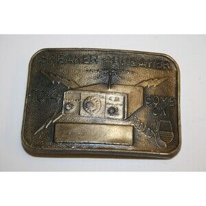 Vintage CB 10-4 Trucker Breaker Breaker Trucking Engraveable Handle Belt Buckle